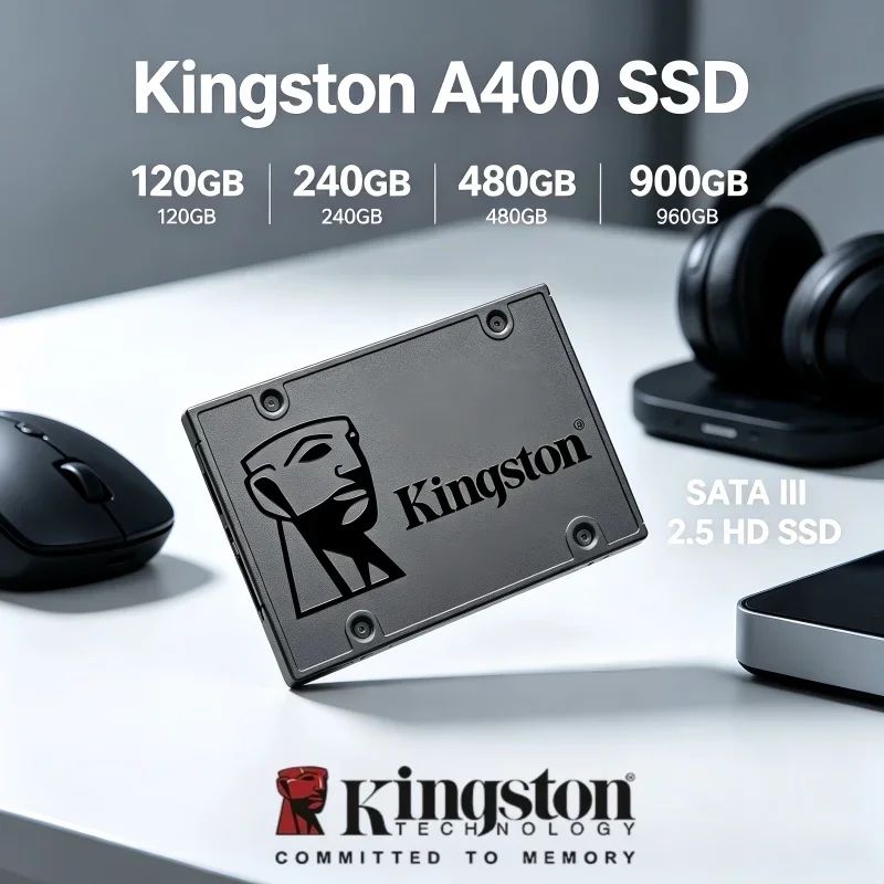 Kingston SSD Internal Solid State Drive A400 960GB 480GB 240GB 120GB 2.5 Inch SSDs SATA III HDD Hard Disk for Laptop Desktop PC