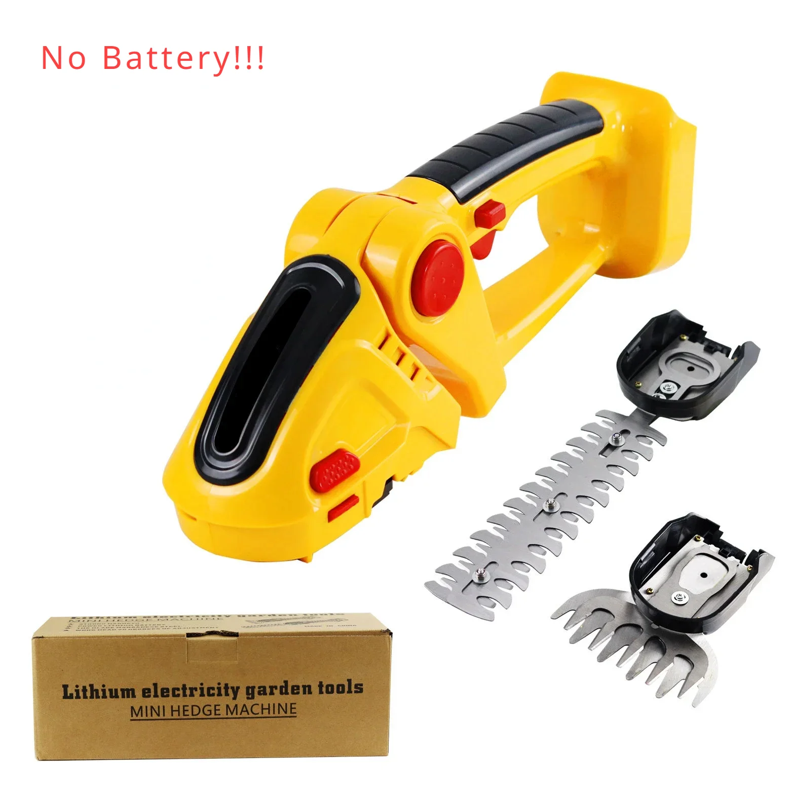 

2 in 1 Electric Hedge Trimmer 20000rpm Household Cordless Lawn Mower Pruner Electric Battery Scissors for 21V Makita Battery