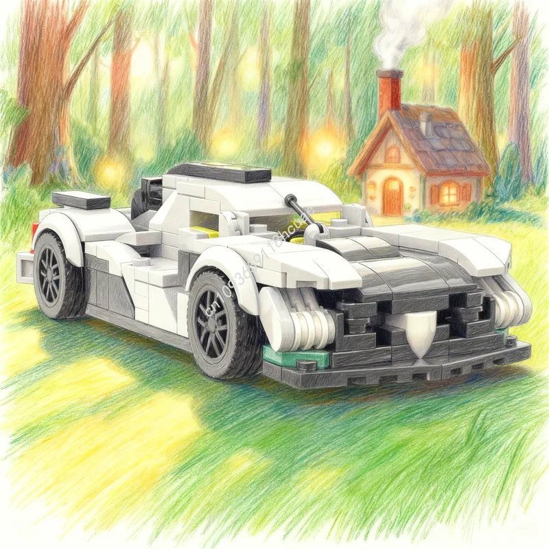 

275 шт. MOC City Champions Peugeot Модель Строительные блоки Строительство Сборка DIY Рождественский подарок Креативная образовательная идея игрушки