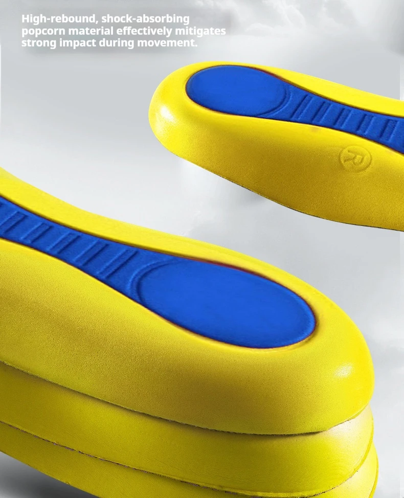 Fußgewölbe-Stütze, Sport-Einlegesohlen für Herren und Damen, orthopädische Einlegesohlen, stoßdämpfende und rutschfeste Schuhpolster, 2 Stück/4 Stück. – Detail 8