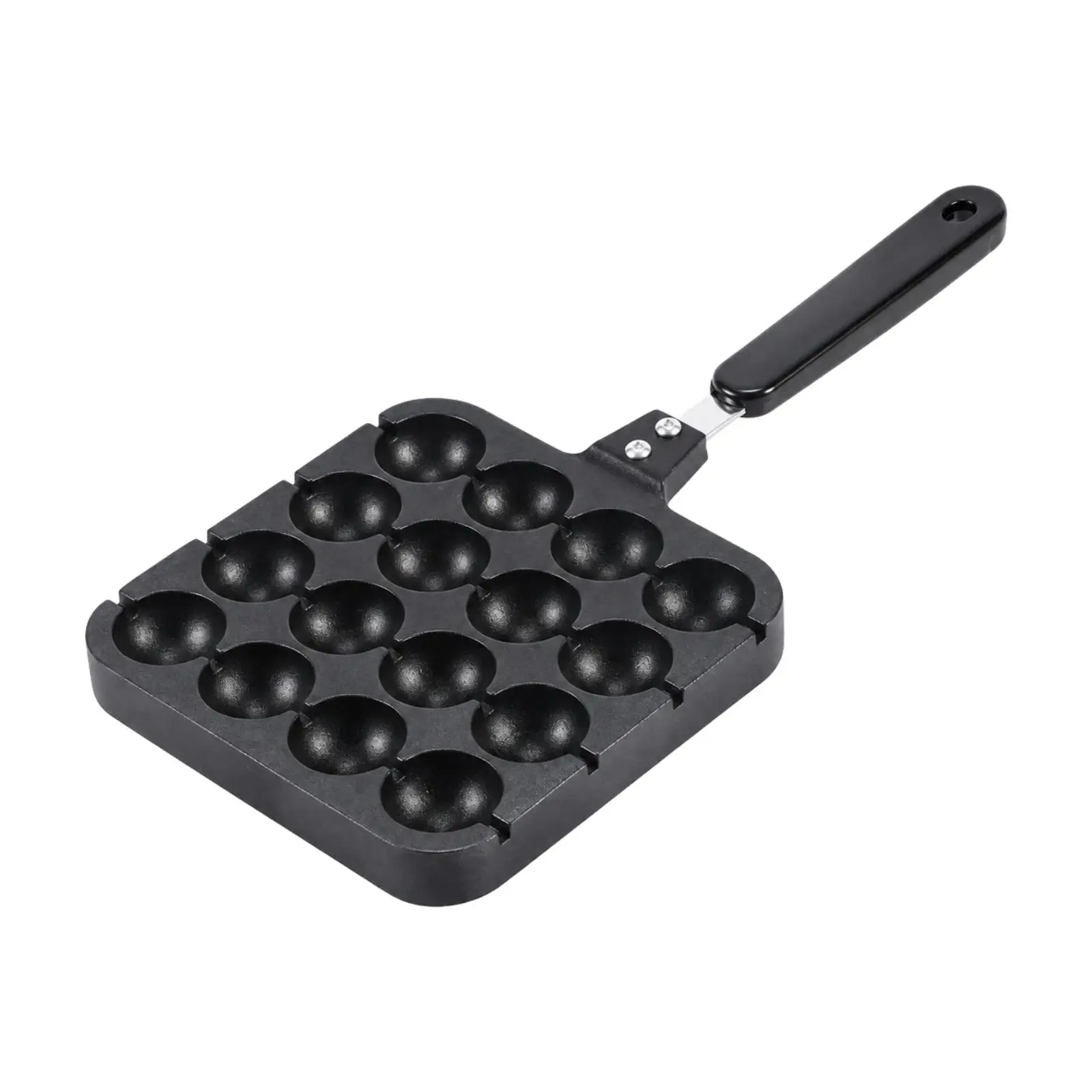 Quail Egg Cooking Pan with Nonstick Surface Induction Compatible 16-Cavity Takoyaki Pan Takoyaki Plate Lightweight