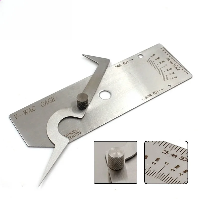 V-WAC Welding Gauge Gage Weld Biting Edge Undercut Inspection Gage Metric Mm Reading New
