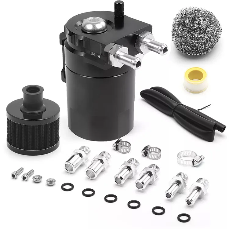 

Collector Ventilation Tank + Filter Kit Cylinder Aluminum Engine Black