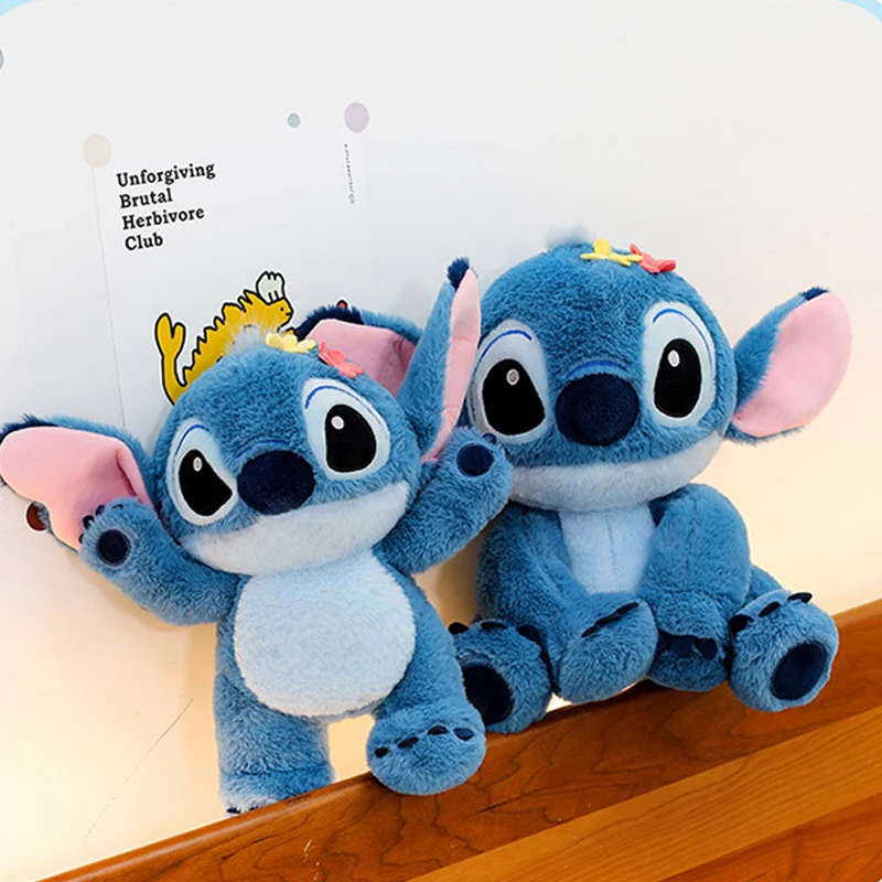 

30/55cm Lilo and Stitch Disney Plush Toys Standing Posture Kawaii Anime Cartoon Plushie Stich Dolls Stuffed Gift for Kids Xmas