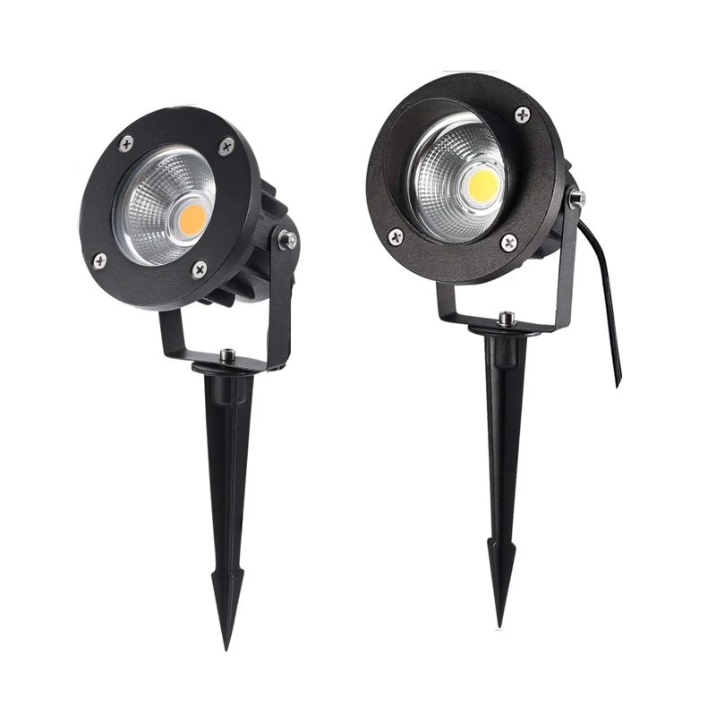 LED حديقة الحديقة الممر الأرضي مصباح الشارع IP65 تحفة ديكورية مضادة للماء فناء سبايك أضواء 12 فولت 220 فولت