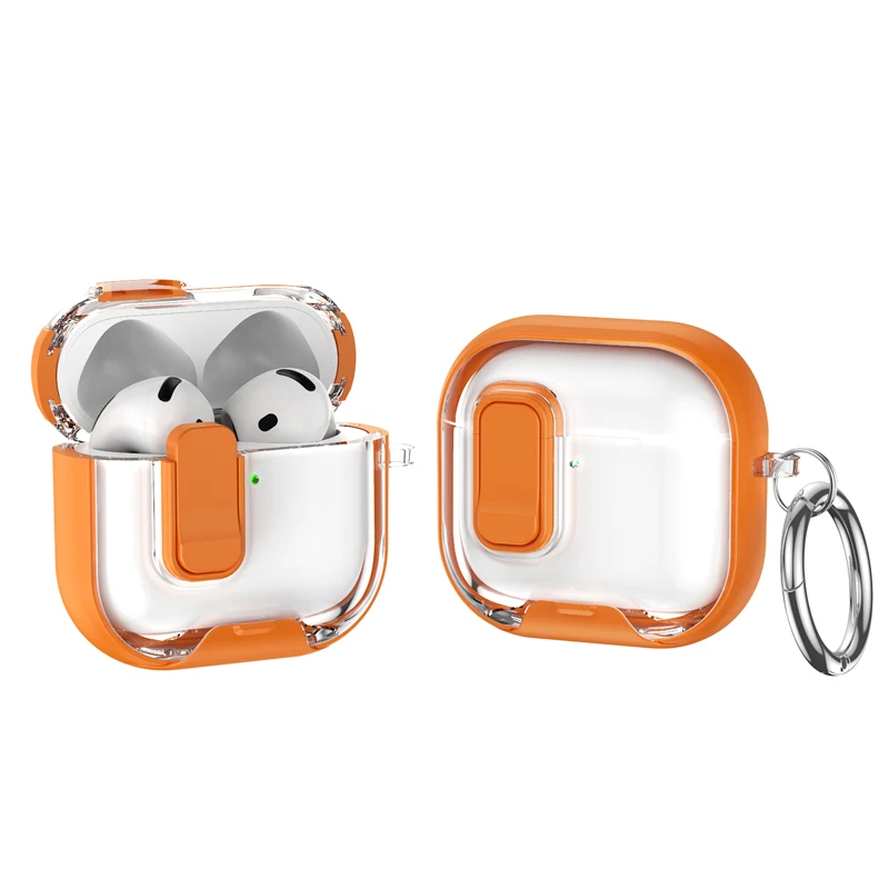 

For AirPods Pro 3 Earphone Case Safety Lock Phone Stand Design for AirPods 4 Pro3 Full Drop Protective Case for AirPod Pro2