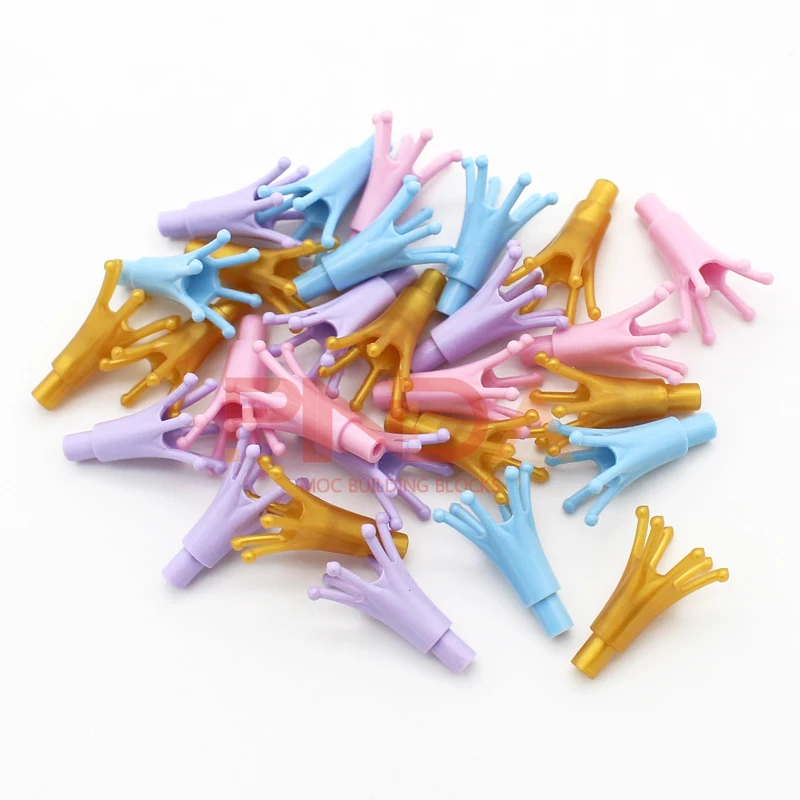 30 pezzi assembla particelle di mattoni 3852 figura utensile spazzola per capelli con manico corto blocchi di costruzione giocattoli per bambini