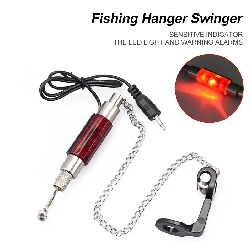 

Fishing Hanger Swinger LED Illuminated Fish Bite Alarm Fishing Bite Indicators Chain Hanger Fishing Tool Tackle Accessories