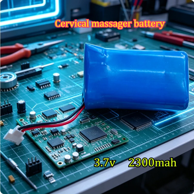 

2300mah3.7v Suitable for Neck 2 Cervical Massager Battery Neck Shoulder Massage Pillow Kneading and Neck Protection Battery