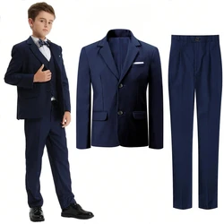 Boys Suit Kids Easter Church Outfit Teenager Wedding Ceremony Flower Piano Performance Blazer Birthday Party Gift Clothes Set