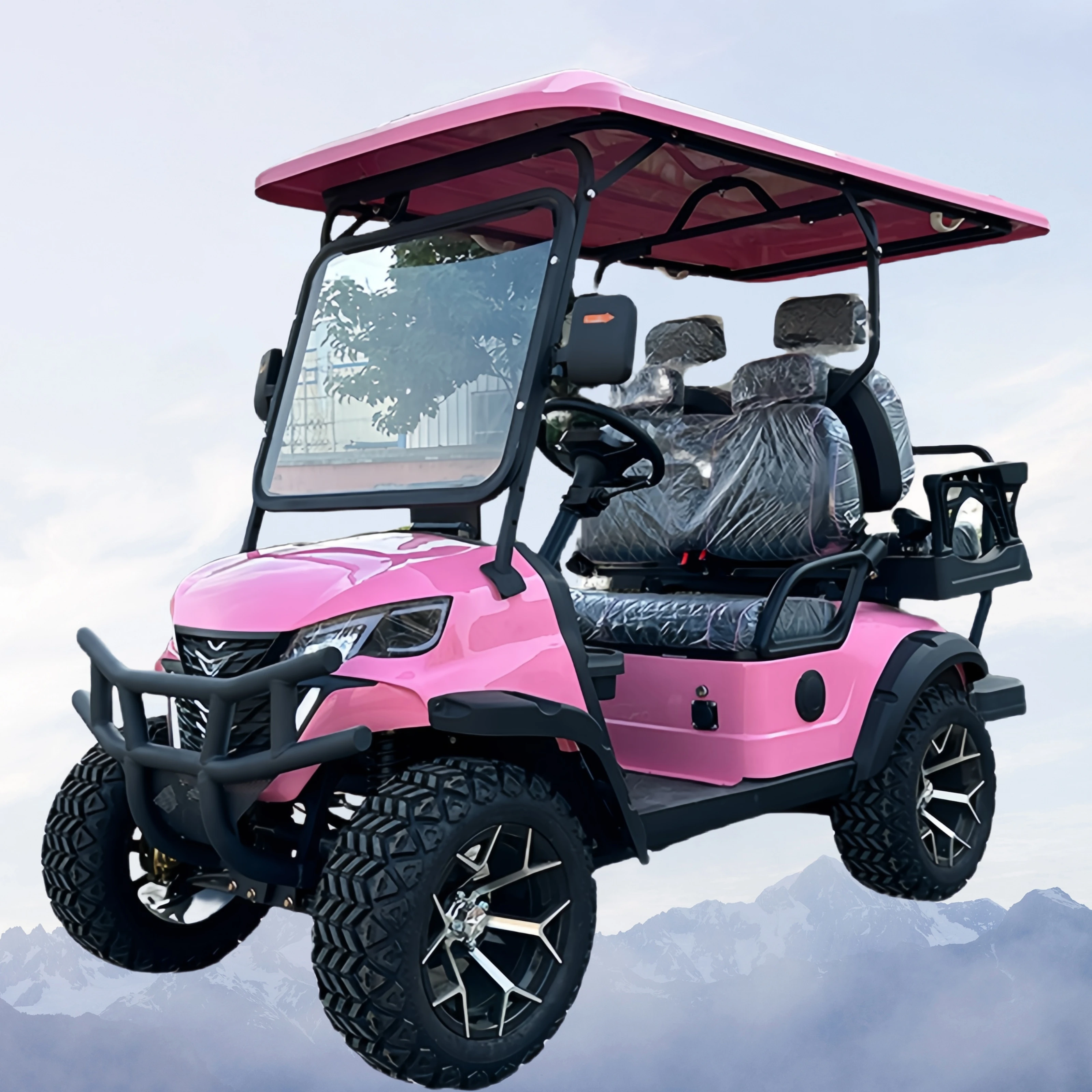 Factory Price 4 Seater Club Car Electric Golf Carts With 5KW Motor Gasoline Golf Buggy For Airport