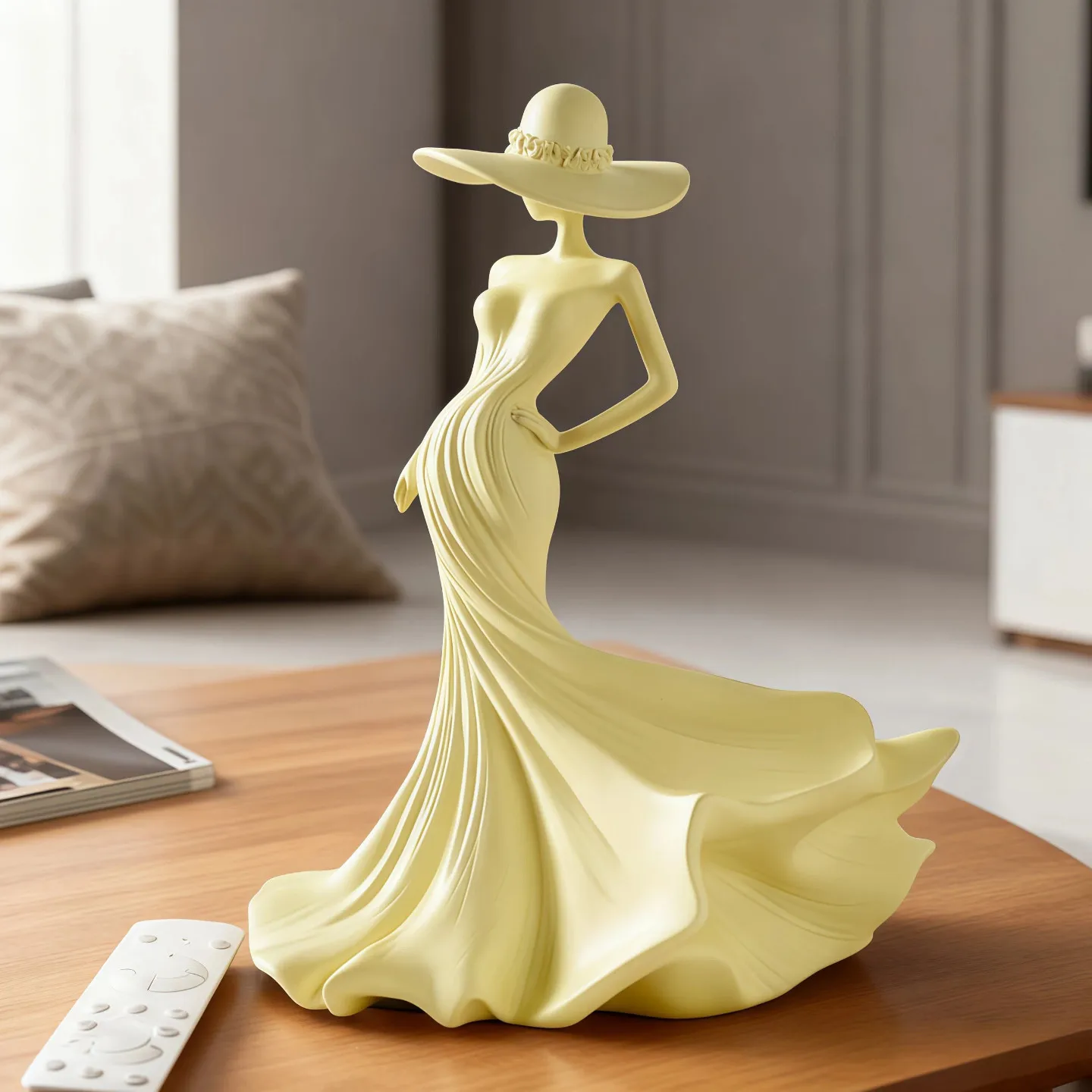 

French Figure Art Ornament Light Luxury High-end Living Room TV Cabinet Niche High-end Study Soft Decoration Sculpture Ornament