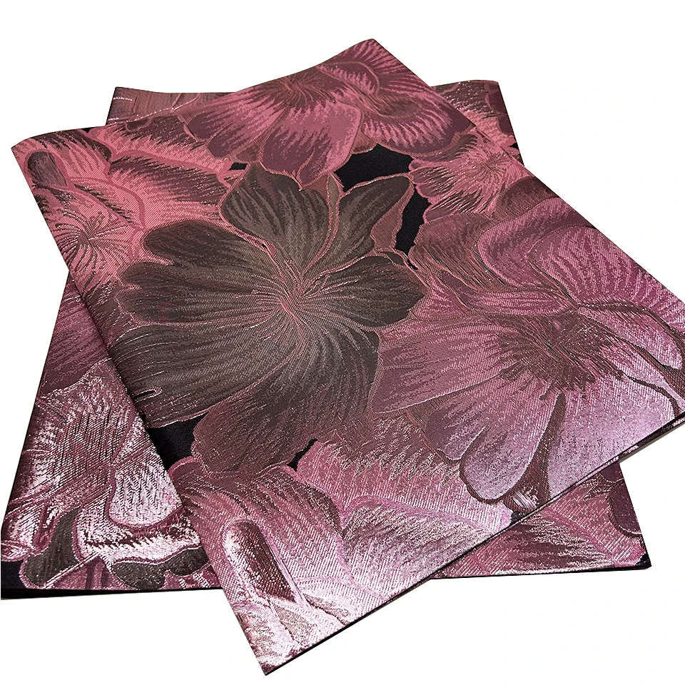 Conjunto Premium de Pañuelo para la Cabeza y Ipele Africano SEGO Gele de Lurex, 2 Piezas de Pañuelos Tradicionales Nigerianos Gruesos, Tela de Lujo para Atar el Cabello TXH-23