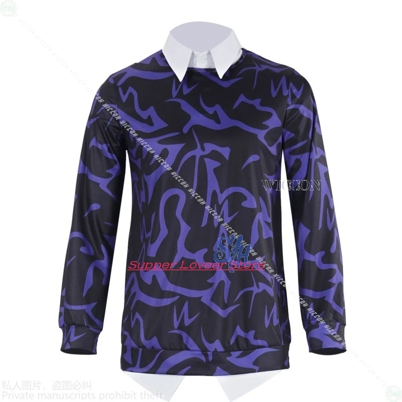 

Anime Cosplay Saja Boys Baby Anime Kpop Demon Cosplay Korea Idol Uniform Purple Pattern Women Hanlloween Outfits