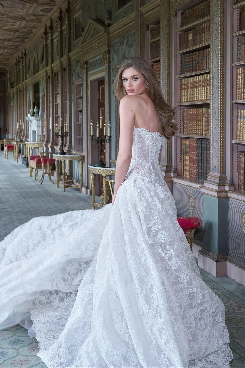 Elegant Wedding Dresses Vintage Bridal Gowns Lace Vestido Noiva Minimalista Blanco Boda Civil A Line Dress Bespoke Basque Waist