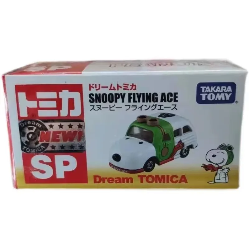 TAKARA TOMY TOMICA Snoopy modello di auto in lega autobus auto giocattolo asilo regalo di Natale, arredamento della camera dei bambini regalo di Natale giocattoli per neonati