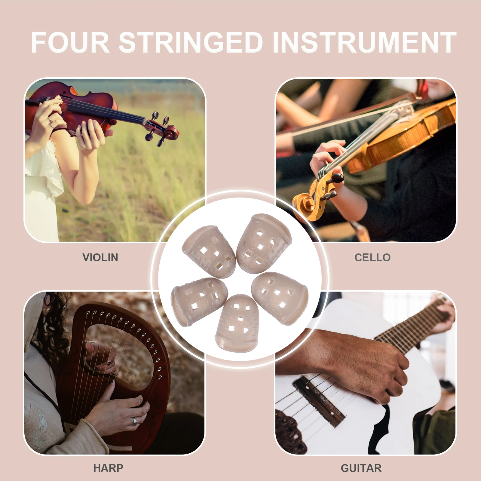 

Finger Covers for Guitar Guard Protector Cot Protectors Protection Guards Fingertip Sleeves