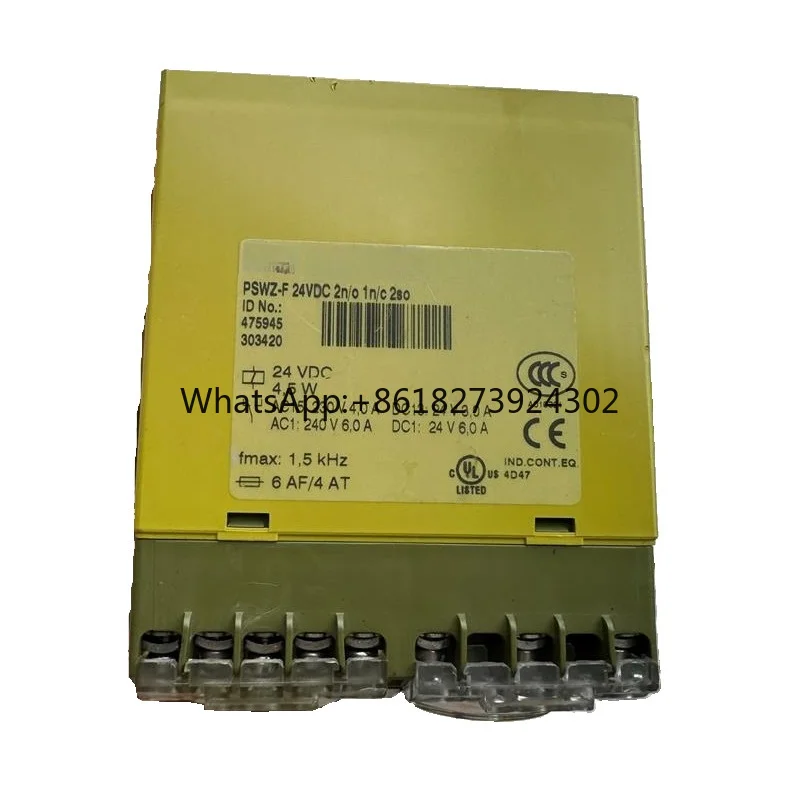 

New For Pilz PSWZ-F 24VDC 2n/o 1n/c 2s0 475945 Safety Relay Module