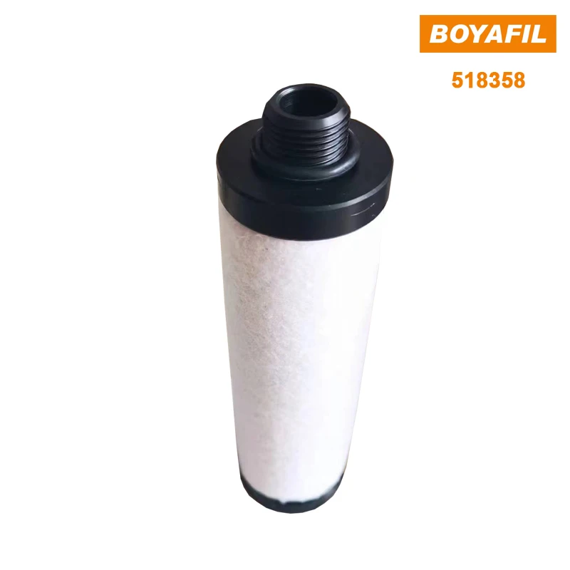 Boyafil 518358 Plastic Screw Cap Oil Mist Separator Filter Cartridge Vacuum Pump Spare Parts 730865 Customized Exhaust Filters