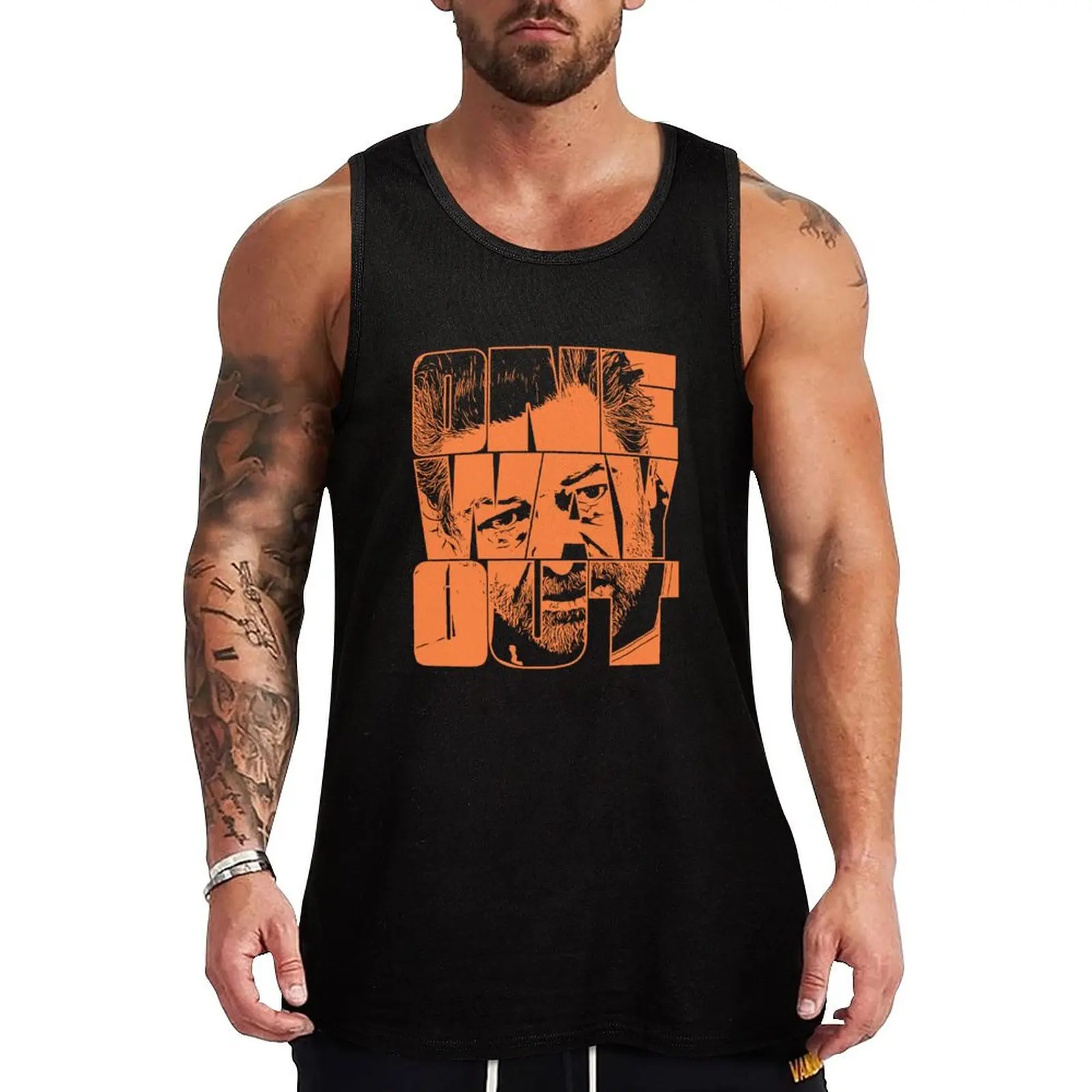 One Way Out - Citación del programa de televisión Kino Loy Andy Serkis - Versión Orange Outline Camiseta sin mangas de corte clásico para uso diario
