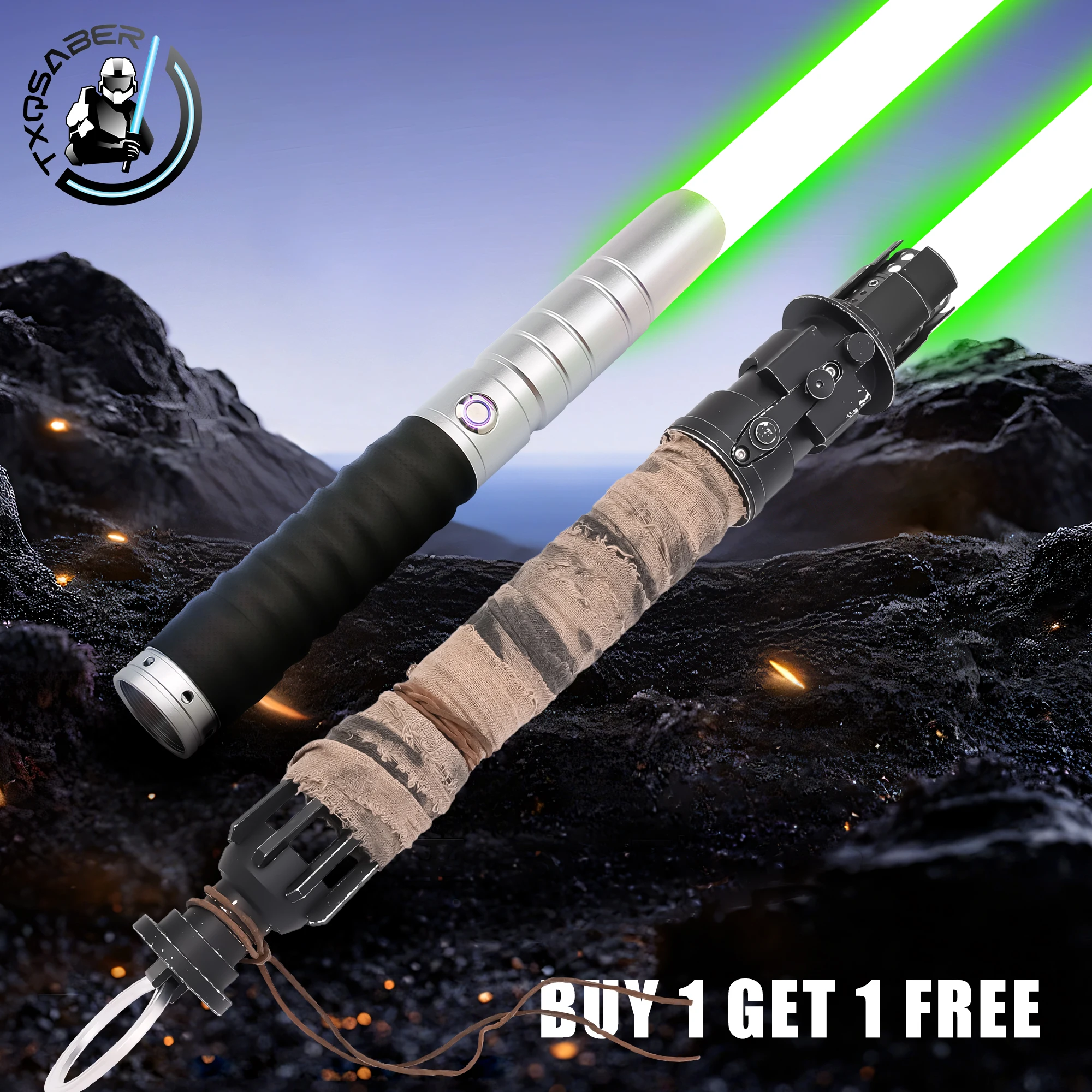 TXQ Boone Kestis NEO SABER Lightsaber Combat Super-RGB Smooth Swing Metal Force TOYS Light Skywalke Gift Proffie TREX