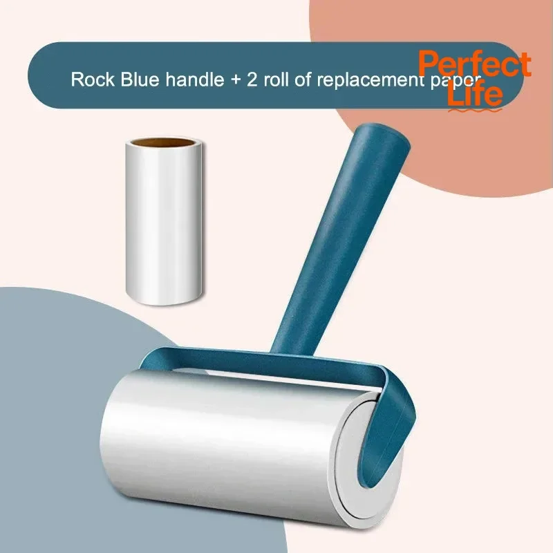 1Pcs New Tearable Roll Paper Sticky Roller Brush Pet Hair Remover Clothes Carpet Cleaning Brush Plush Razor Household Tool