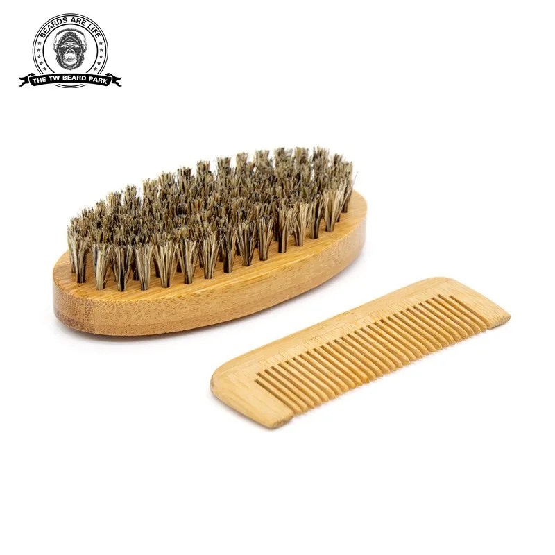 

Набор кистей для бороды и расчесок, щетка для бороды из щетины кабана и бамбуковая расческа для чистки усов, набор для ухода за мужчинами