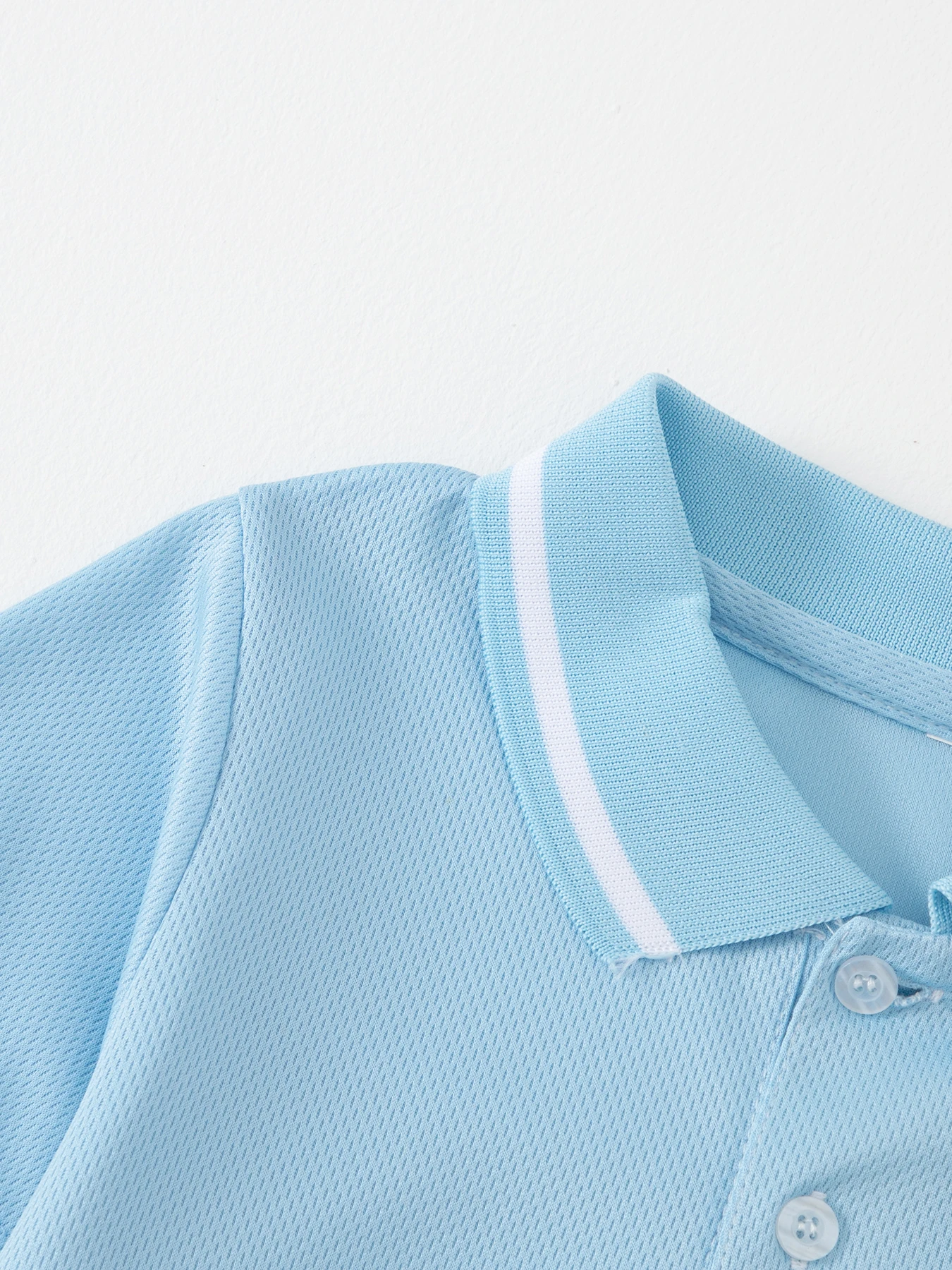 3-teiliges Set aus frischen Sommer-Poloshirts für Jungen und Mädchen, vielseitig und attraktiv, kurzärmeliges Revers-T-Shirt – Detail 14