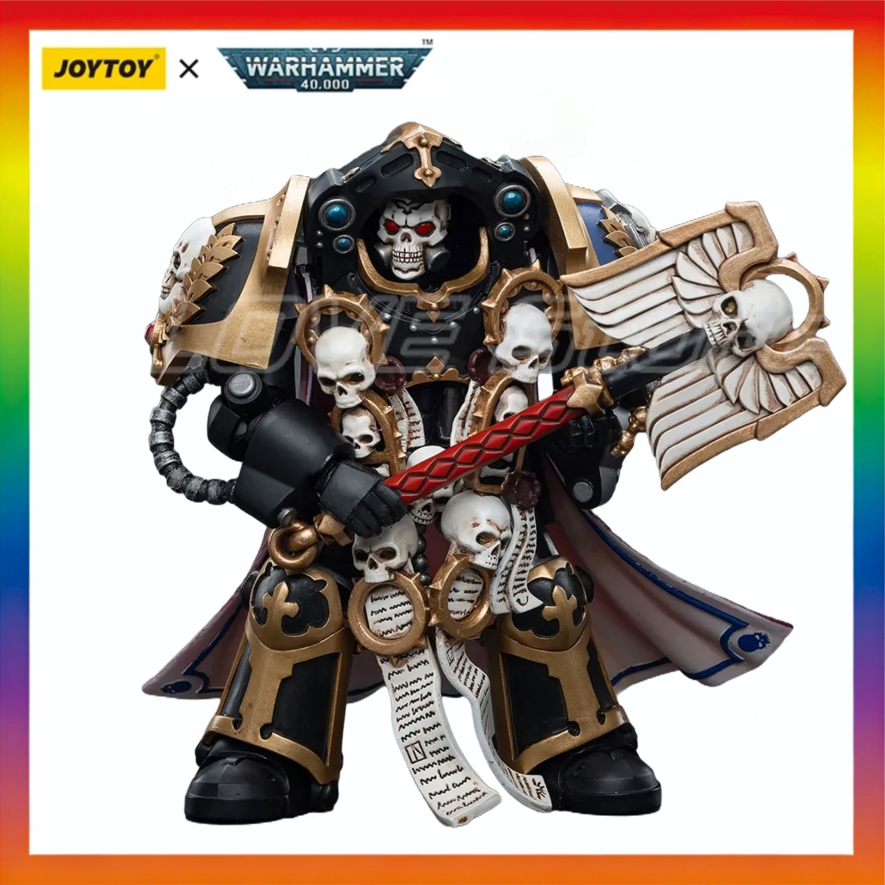 

In Stock Original JOYTOY Warhammer 40K UltramarinesTerminator ChaplainBrother Vanius 1/18 Action Figure Toys Model Gift