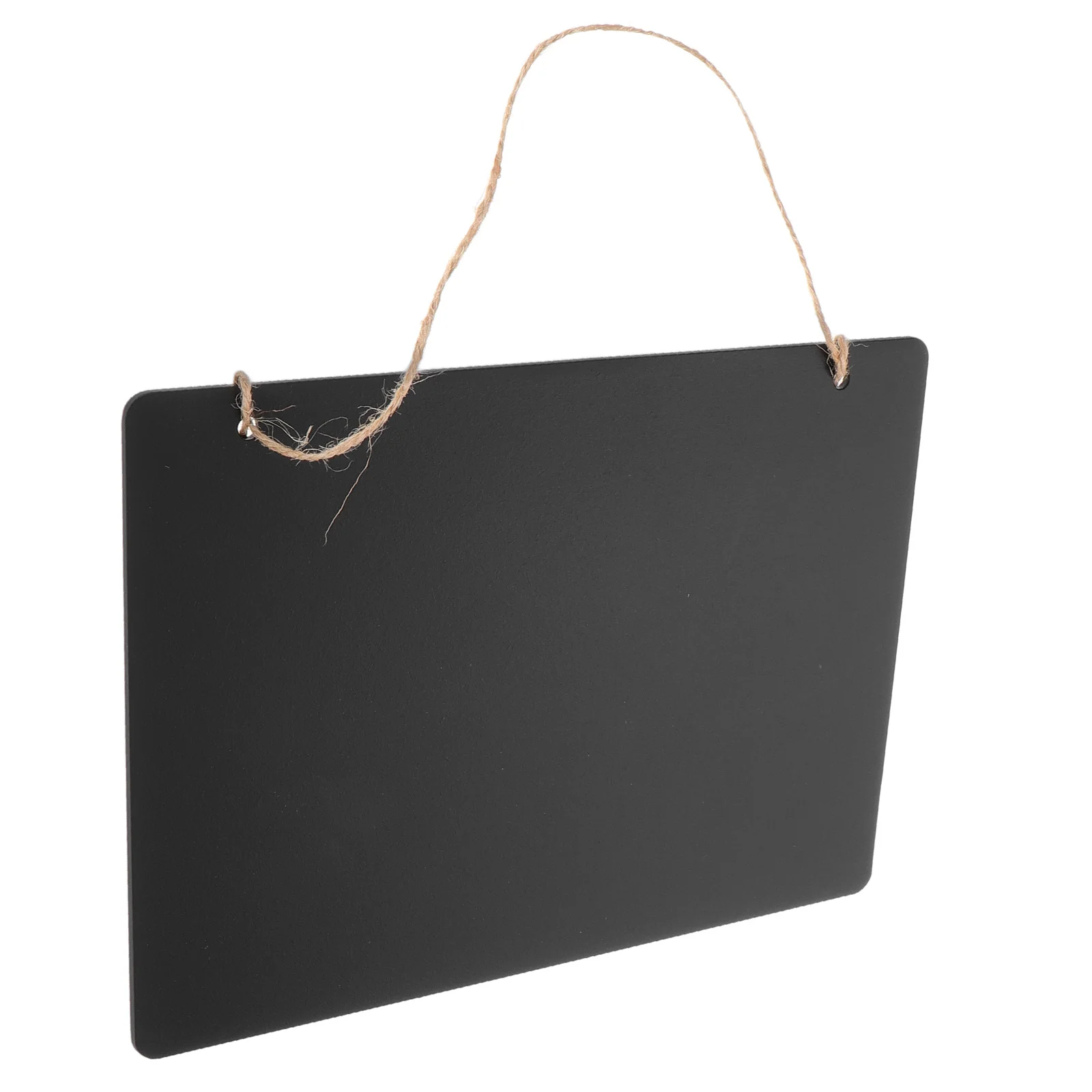 Chalkboard Sign Double-Sided Reusable Message Board Wall Decor Hanging Blackboard For Table Number Display With Hemp Rope