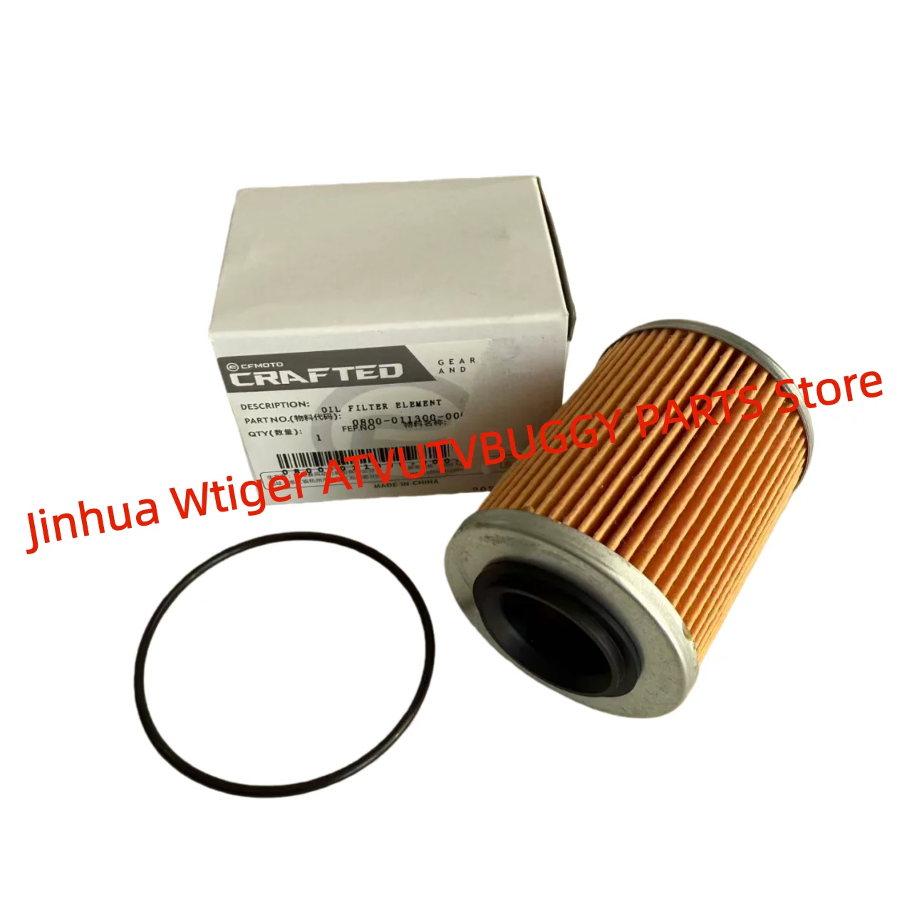 Pacote original filtro de óleo do motor0800-011300-0004com anel de vedação para cfmoto atv utv ssv450 550 600 800 1000force zforce uforce