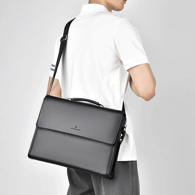 Borsa per laptop di nuovo stile Valigetta per viaggio d'affari Borsa a tracolla di grande capacità