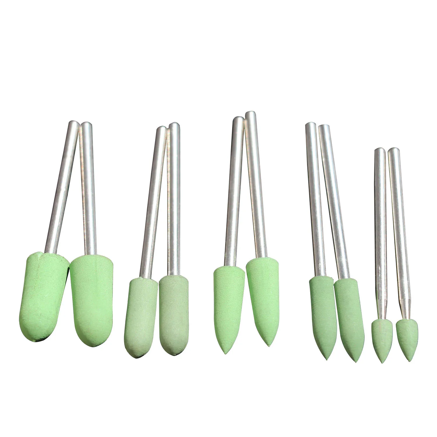 5Pcs Rubber Polijsten Bit Ronde Boren Bit Rotary Frees Burr Cuticle Polish Tool Accessoires Bramen Bit Voor Rotary tool