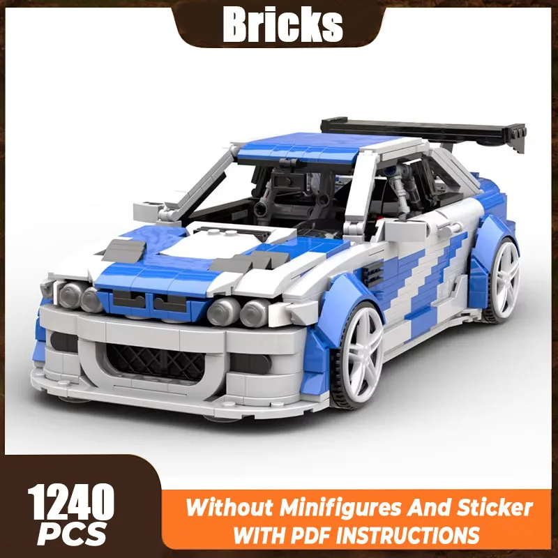 Moc Building Bricks Supercar Model E46 M3 GTR Speed Edition Technology Modular Blocks Gifts Toys For Children DIY Sets Assembly