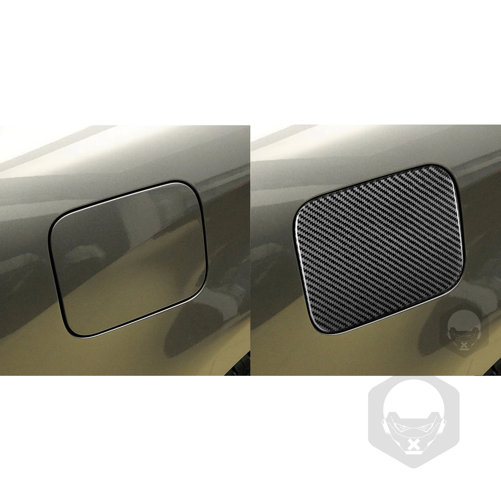 ألياف الكربون الحقيقية اكسسوارات السيارات غطاء الوقود الغاز غطاء لوحة مزخرفة ملصق لينة لإنفينيتي G35 07-08 G37 08-13 G25 11-12