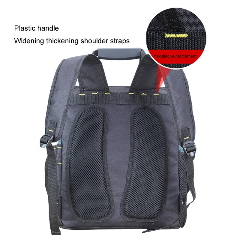 Oxford Cloth Tool Backpack Worker Electrician Elevator Repair Belt Hardware Tool Storage Large Capacity Travel Shoulder Tool Bag