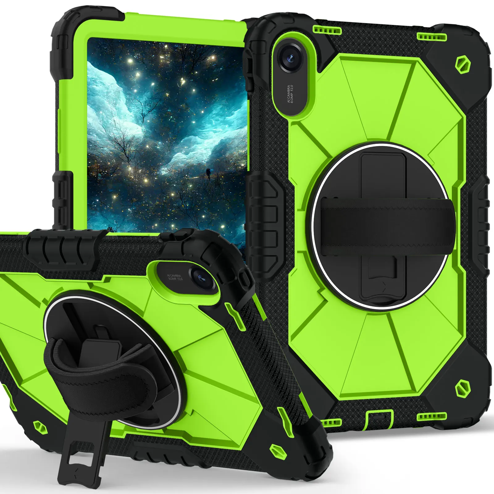 

Чехол с ручкой для Xiaomi Redmi Pad 2 2025 11,0 дюймов 25040RP0AG 25040RP0AI, сверхпрочный чехол с вращающейся подставкой и плечевым ремнем