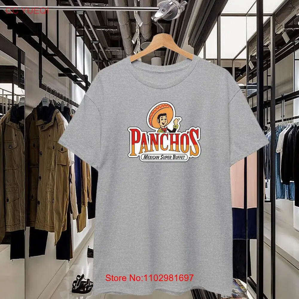 Panchos Mexican Restaurant Buffet Logo Men's T Shirt USA Size S - 5XL