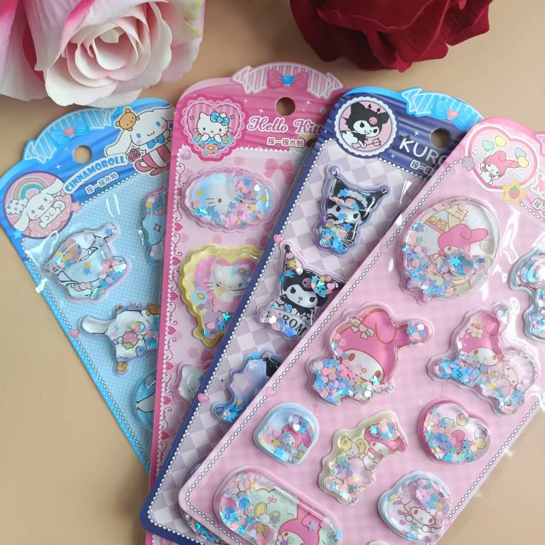 @ Sanrio Water Flash Stickers Hello Katie Laptop Telefoonhoesje Stickers Briefpapier Kinderspeelgoed Stickers Kerstcadeaus