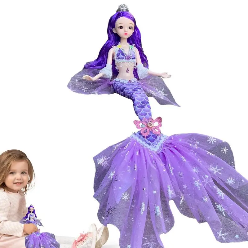 Mermaid Doll Toy Movie Inspired Classic Fashion Doll Little Mermaid Little Mermaid Doll Movable And Exquisite For Birthday