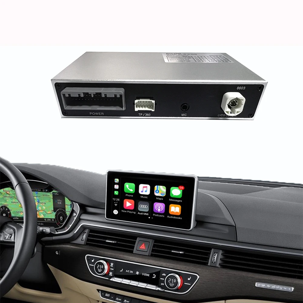 

Wireless Carplay Upgrade for Audi A4 A5 2008-2022 Original Screen Mirror Link Radio Android Auto Plug & Play Car Play System
