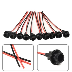 10 Pcs T10 Auto Car Socket Connector Extension LED Wedge Light Base W5W 168/194 Automotive Interior Accessories