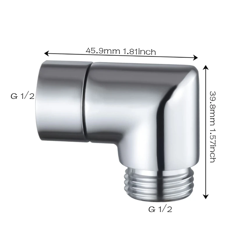 Handhold Shower Arm Extension Elbow Connector High Pressure Resistant Adapter