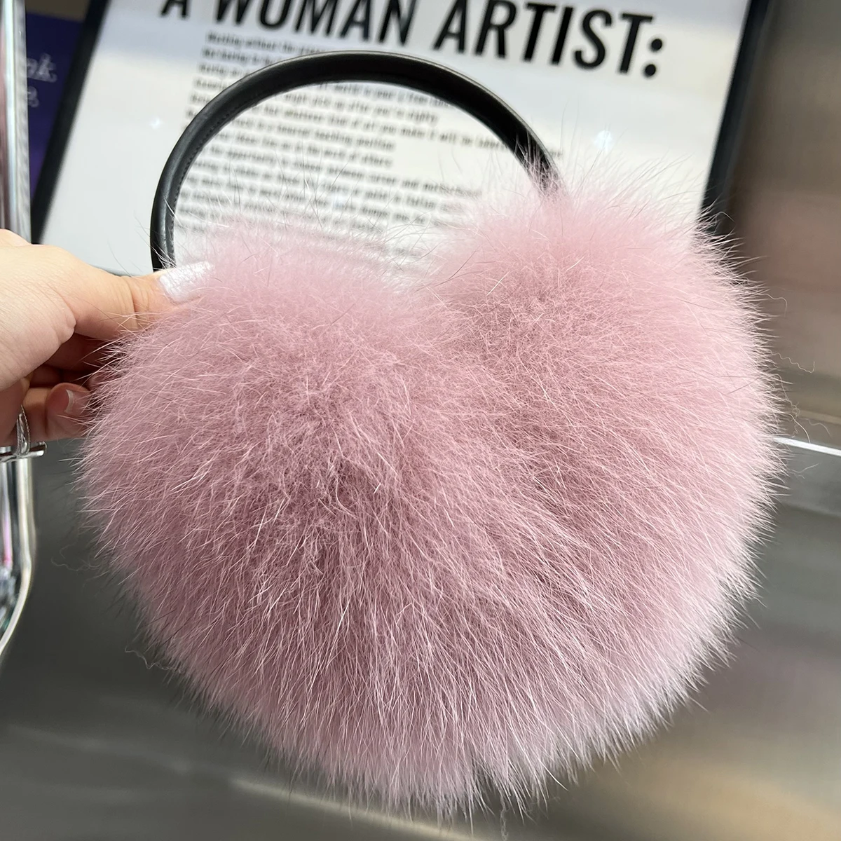 100% Natural Fox Fur Earmuffs Fashion Warm Russia Winter Women Real Fur Earmuffs Children Ear Cover fur Earlap Girl