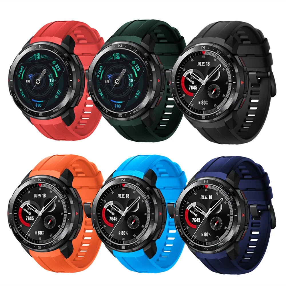 Silicone Strap For Honor Watch GS Pro Strap Wristband Soft Sport Bracelet For Huawei Honor GS Pro Accessories Smart Watchband