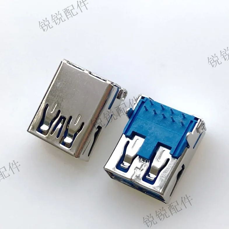 

For USB3.0 A-Type Female Socket 90-Degree Straight Pin Laptop High-Speed Data Transmission Interface A-Type Female Flat Socket