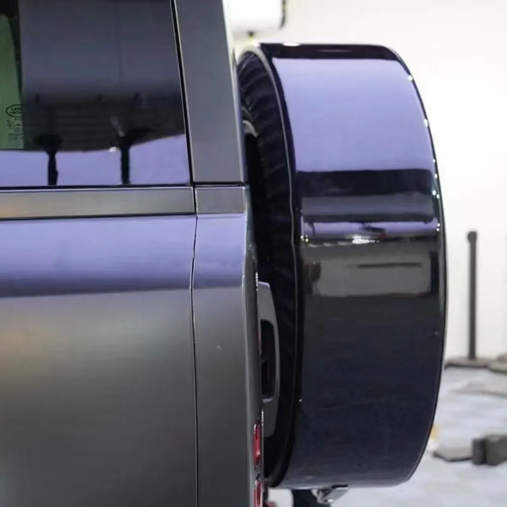 Spare Tyre Cover Spare Wheel Guard Protector Chrome Storage Bag Tire Cover Ring for Land Rover Defender 90 110 2020-2023