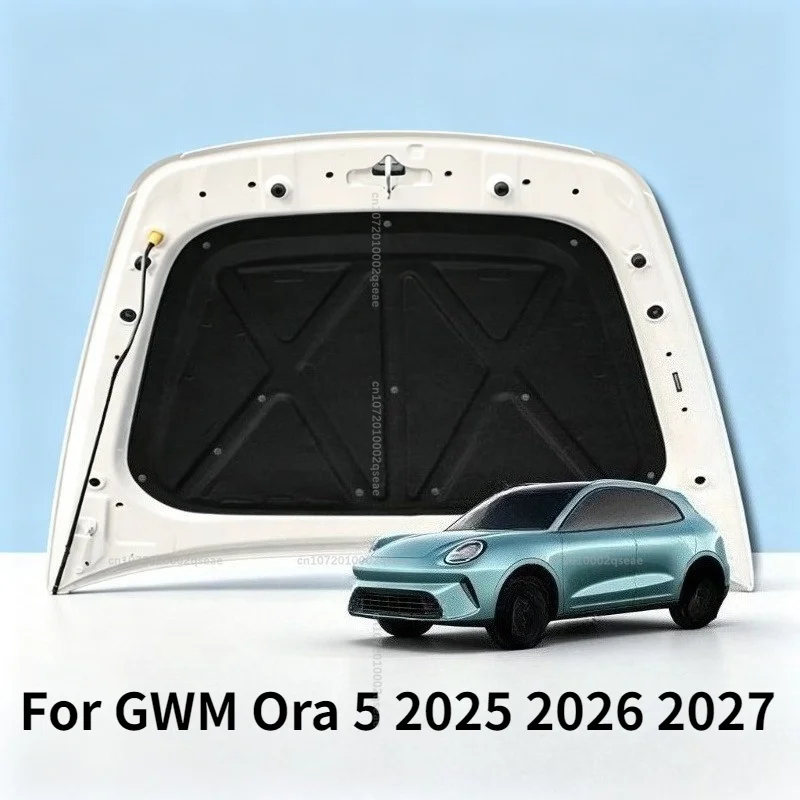 Für GWM Ora 5 2025 2026 2027 Motorhaube Schalldämmung Wärmeisolierungsmatte Geräuschreduzierende Isoliermatte Zubehör – Detail 1