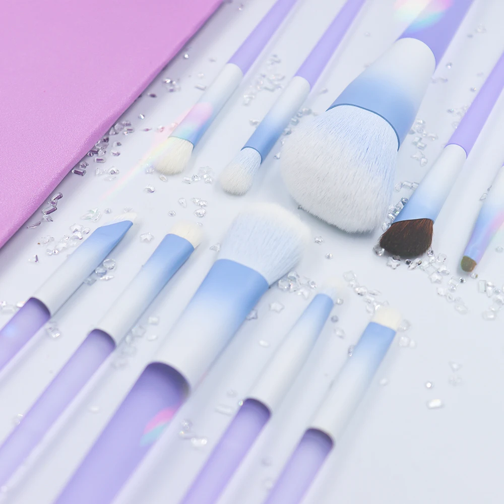

10 Pieces Professional Makeup Brush Set Eyeshadow Brush Foundation Make Up Brush Blending Brush Contouring Soft for Novice Begin