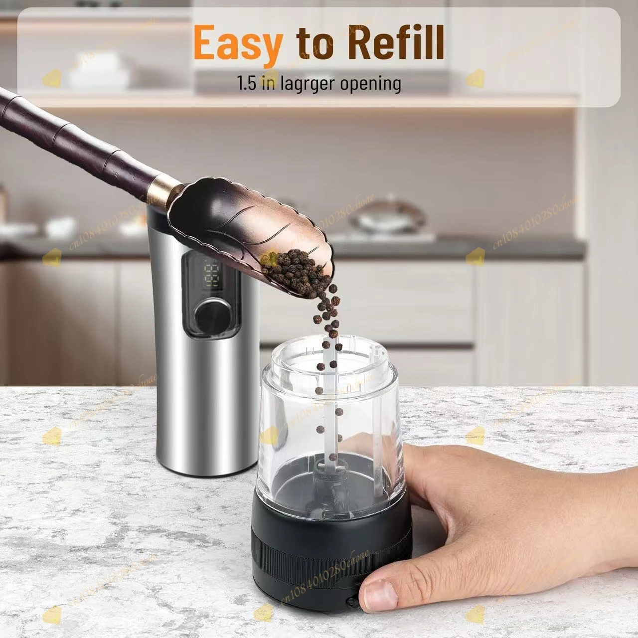 Grinder Kitchen Appliances Electric Grinder Stainless Steel Rechargeable Pepper